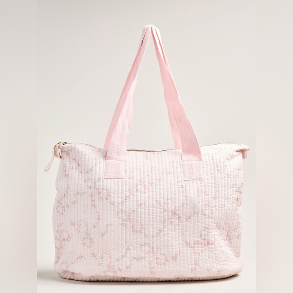 LoveShackFancy Oran Quilted Weekender Bag - Picture 1 of 3
